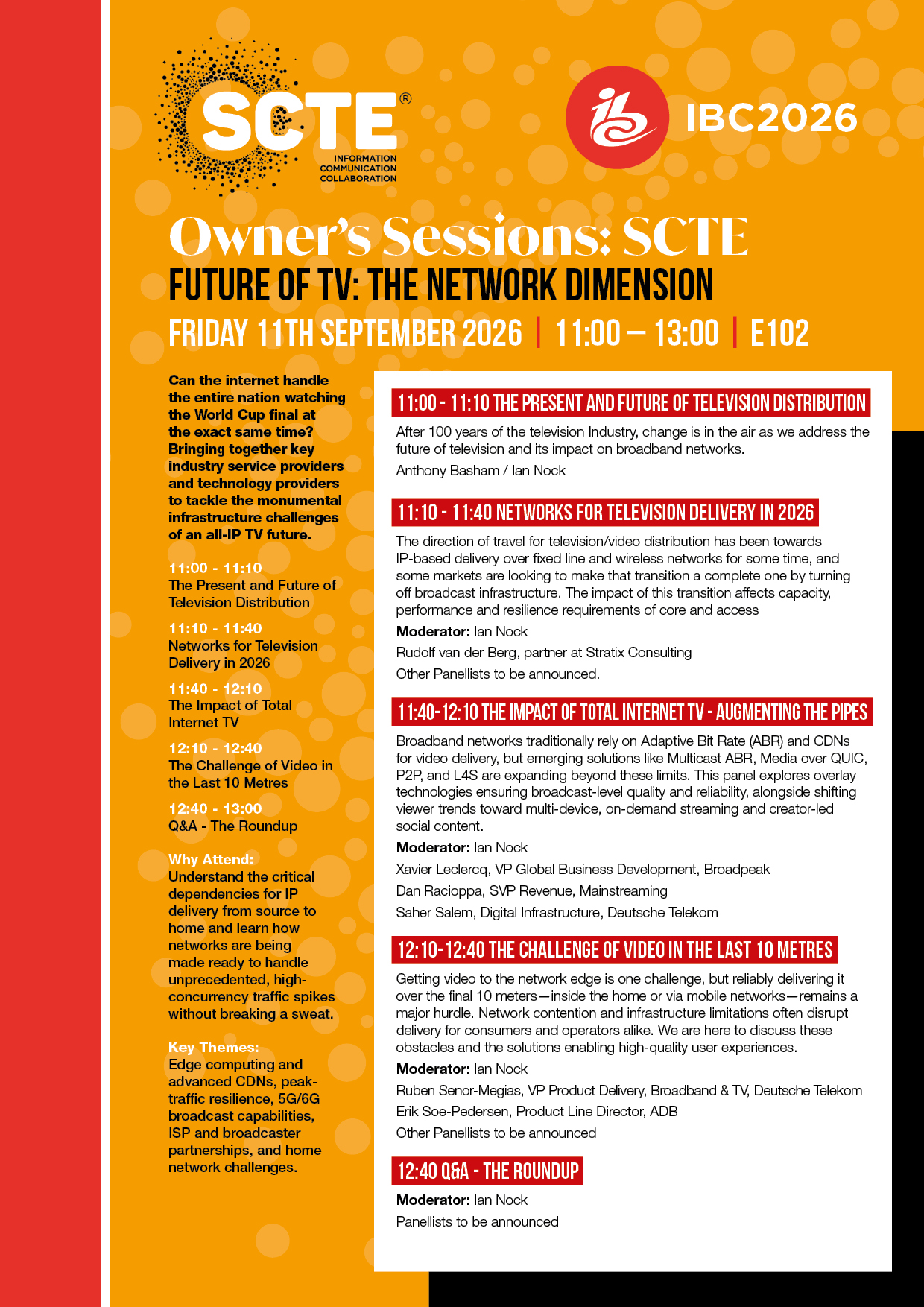 IBC Session event brochure