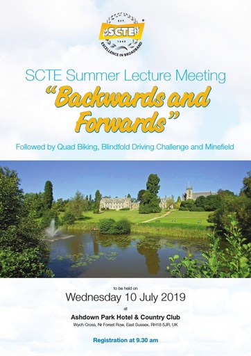 SCTE Summer Lecture Leaflet and Booking Form