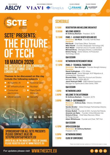 The Future of Tech - Schedule Programme