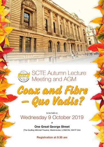 SCTE Autumn Lecture Leaflet 2019