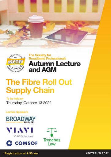 SCTE Autumn Lecture Programme