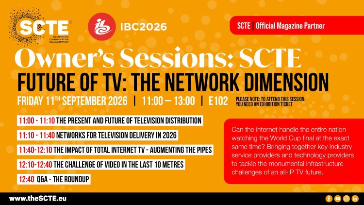 SCTE Owners session at IBC 2026